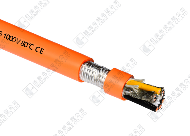 PVC符合西门子伺服电机屏蔽电缆